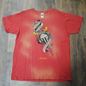 *Vintage* Ed Hardy Red T-Shirt,, Size L